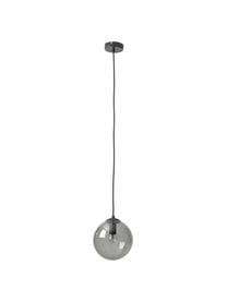 Kugel-Pendelleuchte Beth aus Glas, Lampenschirm: Glas, Grau, Schwarz, Ø 30 cm