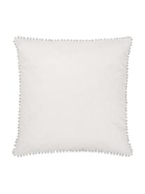 Taie d'oreiller percale de coton Bommy, 2 pièces, Gris, larg. 65 x long. 65 cm