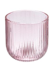 Tandenborstelbeker Emilia van glas, Glas, Roze, Ø 8 x H 8 cm