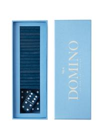 Domino-set Classic, 30-delig, Papier, hout, Blauw, 24 x 5 cm