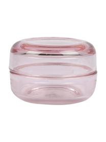 Aufbewahrungsdose Caroline, Glas, Pink, transparent, Ø 9 x H 6 cm