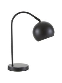 Bureaulamp Vancouver in zwart, Lampenkap: gepoedercoat metaal, Lampvoet: gepoedercoat metaal, Zwart, Ø 15 x H 40 cm
