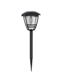 Lámpara solar para exteriores Felix, Pantalla: acrílico, Estructura: plástico, Negro, Ø 14 x Al 45 cm