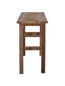 Konzolový stolík z recyklovaného dreva Bao, 30 % recyklované drevo, Tmavé drevo, Š 157 x V 87 cm