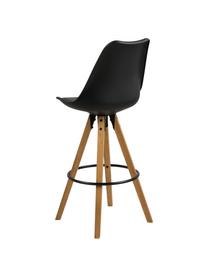 Barová židle Dima, 2 ks, Černá, kaučukové dřevo, Š 49 cm, V 112 cm