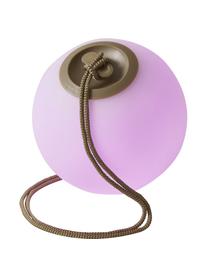 Mobiele dimbare LED hanglamp Norai met kleurverandering en afstandsbediening, Lamp: polyethyleen, Wit, beige, Ø 24 x H 24 cm
