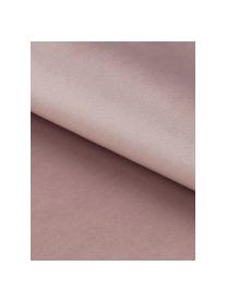 Silla de terciopelo con reposabrazos Emilia, Tapizado: terciopelo de poliéster 2, Patas: metal pintado, Terciopelo rosa, patas negro, An 57 x F 59 cm