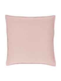 Federa arredo in cotone rosa cipria Mads, 100% cotone, Rosa, Larg. 40 x Lung. 40 cm