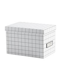 Cajas de almacenaje Kristina, 2 uds., Caja: cartón laminado macizo (1, Blanco, An 22 x Al 15 cm