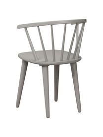 Sillas con reposabrazos de madera Windsor Carmen, 2 uds., Madera de caucho lacada, Gris claro, An 54 x Al 76 cm