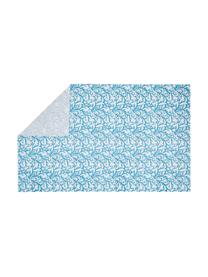 Tovaglia in cotone con stampa corallo Estran, Cotone, Blu, bianco, Per 4-6 persone (Larg.160 x Lung. 160 cm)