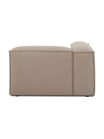 Eckmodul Lennon, Bezug: 100 % Polyester Der strap, Gestell: Massives Kiefernholz FSC-, Füße: Kunststoff, Webstoff Taupe, B 119 x T 119 cm, Eckteil links