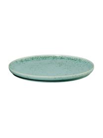 Platos postre artesanales Coppa, 2 uds., Porcelana, Verde menta, Ø 21 cm