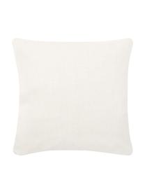 Housse de coussin 40x40 tricot Elly, Blanc crème