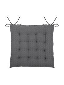 Cojín de asiento Gopher, Funda: 100% algodón, Gris oscuro, An 40 x L 40 cm