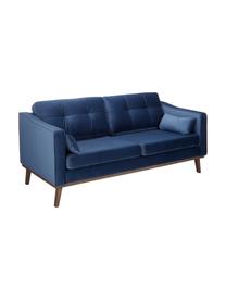 Samt-Sofa Alva (2-Sitzer), Bezug: Samt (Hochwertiger Polyes, Gestell: Massives Kiefernholz, Samt Dunkelblau, B 184 x T 92 cm