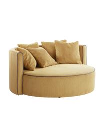 Sofa dla dzieci Wyoming Mini, Tapicerka: sztruks (88% poliester, 1, Stelaż: drewno sosnowe, sklejka, , Ochrowy sztruks, S 114 x G 106 cm