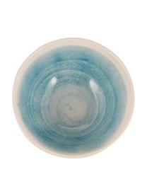 Cuencos artesanales Pure, 6 uds., Cerámica, Azul, blanco, Ø 16 cm