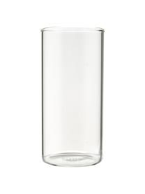 Waterglazen Boro van borosilicaatglas, 6 stuks, Borosilicaatglas, Transparant, Ø 6 x H 12 cm