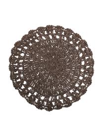 Runde Tischsets Chocolate aus Papierfasern, 6er-Set, Papierfasern, Brauntöne, Beigetöne, Ø 38 cm
