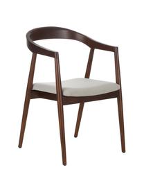 Židle s područkami a čalouněným sedákem Lloyd, Béžová, bříza, Š 57 cm