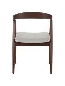 Sedia con braccioli in legno con seduta imbottita Lloyd, Rivestimento: poliestere Con 40.000 cic, Struttura: legno di betulla, compens, Beige, betulla, Larg. 57 x Prof. 54 cm