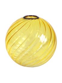 Petit vase en verre jaune Spiral, Jaune