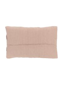 Housse de coussin tissé rectangulaire vieux rose Norman, Rose, larg. 30 x long. 50 cm