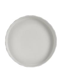 Keramik Servierplatte Toppu im Streifendesign, Keramik, Weiss, Schwarz, Ø 20 x H 9 cm