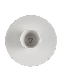 Keramik Servierplatte Toppu im Streifendesign, Keramik, Weiss, Schwarz, Ø 20 x H 9 cm