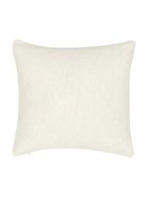 Gewatteerde kussenhoes Lune in beige uit katoenen mousseline, 100% katoen, Beige, B 45 x L 45 cm