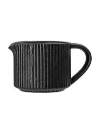 Pot à lait noir à rainures Neri, 200 ml, Grès cérame
Avec surface rainurée et légèrement rugueuse, Noir, Ø 8 x haut. 7 cm