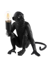 Lampada da tavolo Monkey, Poliresina, Nero, Larg. 31 x Alt. 31 cm