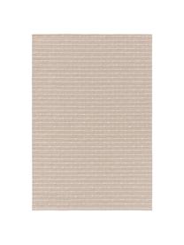 Handgeweven katoenen vloerkleed Lupo in beige/crèmekleur, 80% katoen, 20% wol, Beige, B 160 x L 230 cm (maat M)