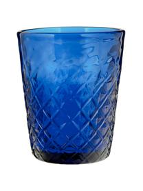 Mondgeblazen waterglazenset Melting Pot Sea, 6-delig, Glas, Blauwtinten, transparant, Ø 7-9 x H 9-11 cm, 250-440 ml