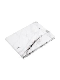 Drap plat en percale Malin, Blanc, marbré, larg. 180 x long. 300 cm