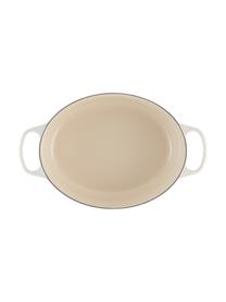 Ovale braadpan Signature Collection uit gietijzer, Geëmailleerd gietijzer, Wittinten, B 40 x H 18 cm