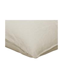 Housse de coussin peau d'agneau beige Boda, Beige