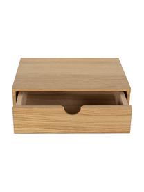 Wand-Nachttisch Farsta mit Schublade, Mitteldichte Holzfaserplatte (MDF) mit Eichenholzfurnier, Eichenholz, B 40 x H 15 cm