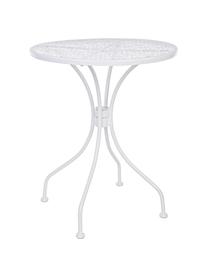 Table de jardin en acier Jodie, Blanc