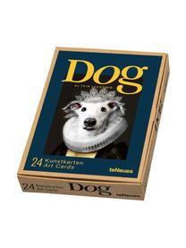 Kunstkarten-Set Dog, 24-tlg., Papier, Mehrfarbig, L 16 x B 11 cm