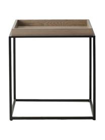 Table d'appoint industrielle brun noir Forden, Brun