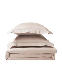 Funda nórdica de satén Premium, Beige, Cama 90 cm (155 x 220 cm)