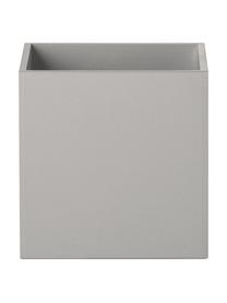 Kleine wandlamp Quad in grijs, Lampenkap: gepoedercoat aluminium, Grijs, B 10 x H 10 cm