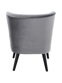 Fauteuil cocktail en velours Robine, Gris