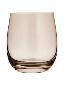 Bicchiere acqua di alta qualità Sora 6 pz, Vetro, Marrone chiaro, Ø 8 x Alt. 10 cm