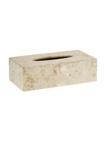 Porta fazzoletti in marmo Luxor, Marmo, Beige, L 26 x A 8 cm