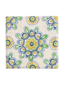 Topfuntersetzer-Set Deruta, 4er-Set, Keramik, Kork, Bunt, B 19 x T 19 cm