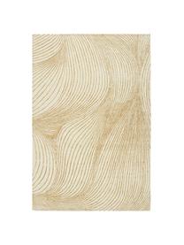 Grand tapis en laine tissé à la main Waverly, Beige, blanc