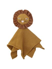 Katoenen knuffeldoek Elvin in bruin, Bekleding: 100% katoen, Bruin, 35 x 35 cm